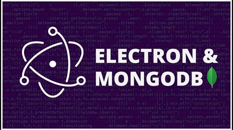 mongodb electron|Spawn MongoDB with Electron JS .